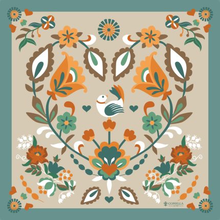 Foulard in Seta - Fantasia Verde