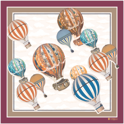 Foulard in Seta - Mongolfiere Bordeaux