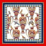 Foulard in Seta - Vasi Rosso